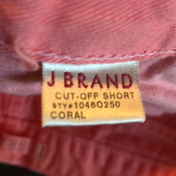 Women’s size 27 J Brand cut off denim coral jean shorts style 1046O250 - Picture 8 of 11